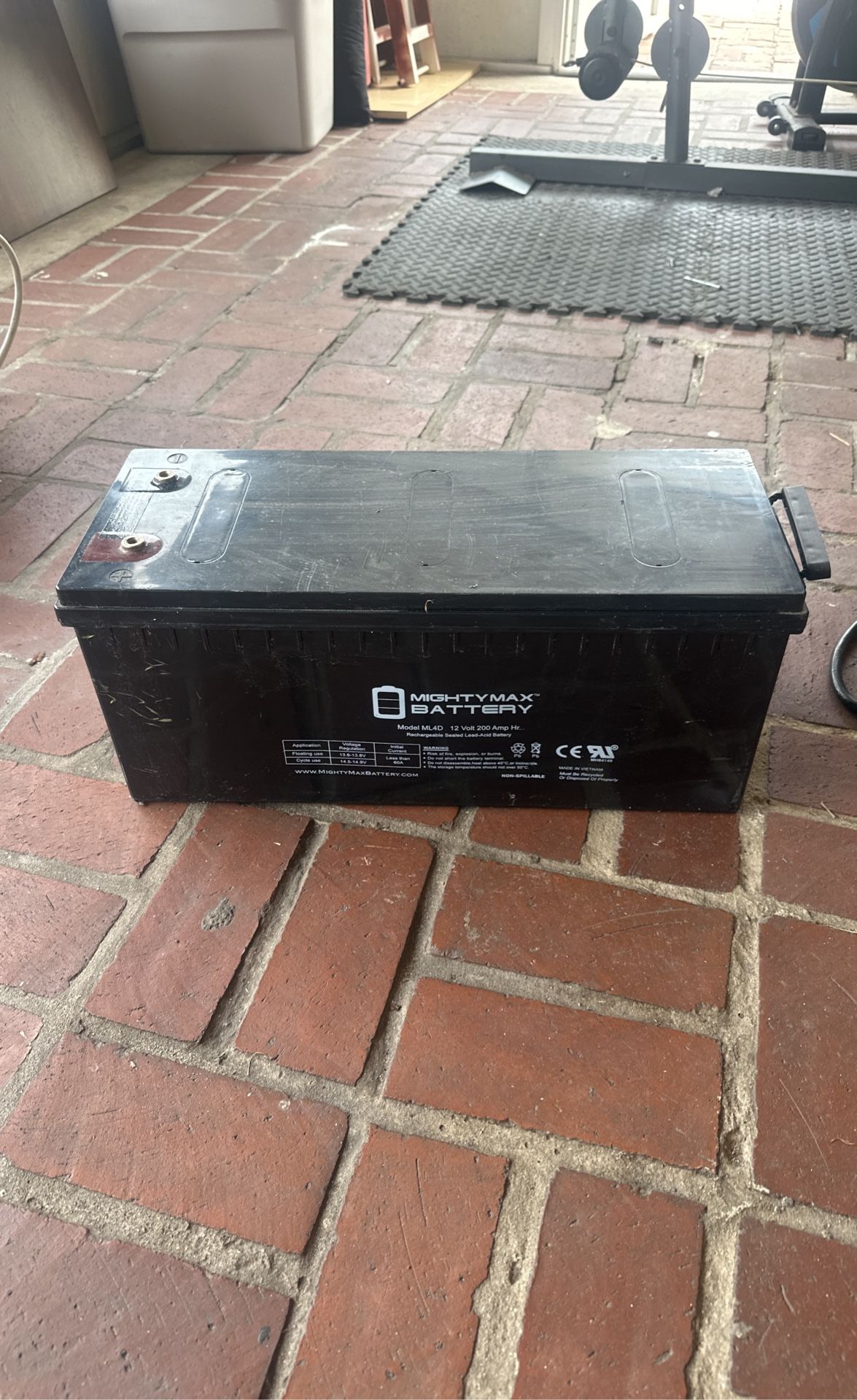 Battery deep Cycle 200 Amp Hr