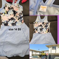 $5 Bikiny Girls Xl Size 14 Gymboree Skirt Has Shorts Underneat