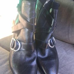 Vince Camuto Cross Buckle Booties 8M