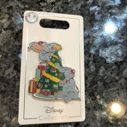 Disney Trading Pin Christmas Tree Dumbo .  Size 1 3/4 inches Tall And 1 1/2 inches Wide .  Brand New On Original Card .  Really cute 