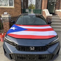 New Puerto Rico Flag Hood Cover For Car