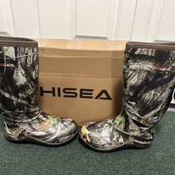 HISEA Women's Rubber Rain Boots Waterproof Size 8
