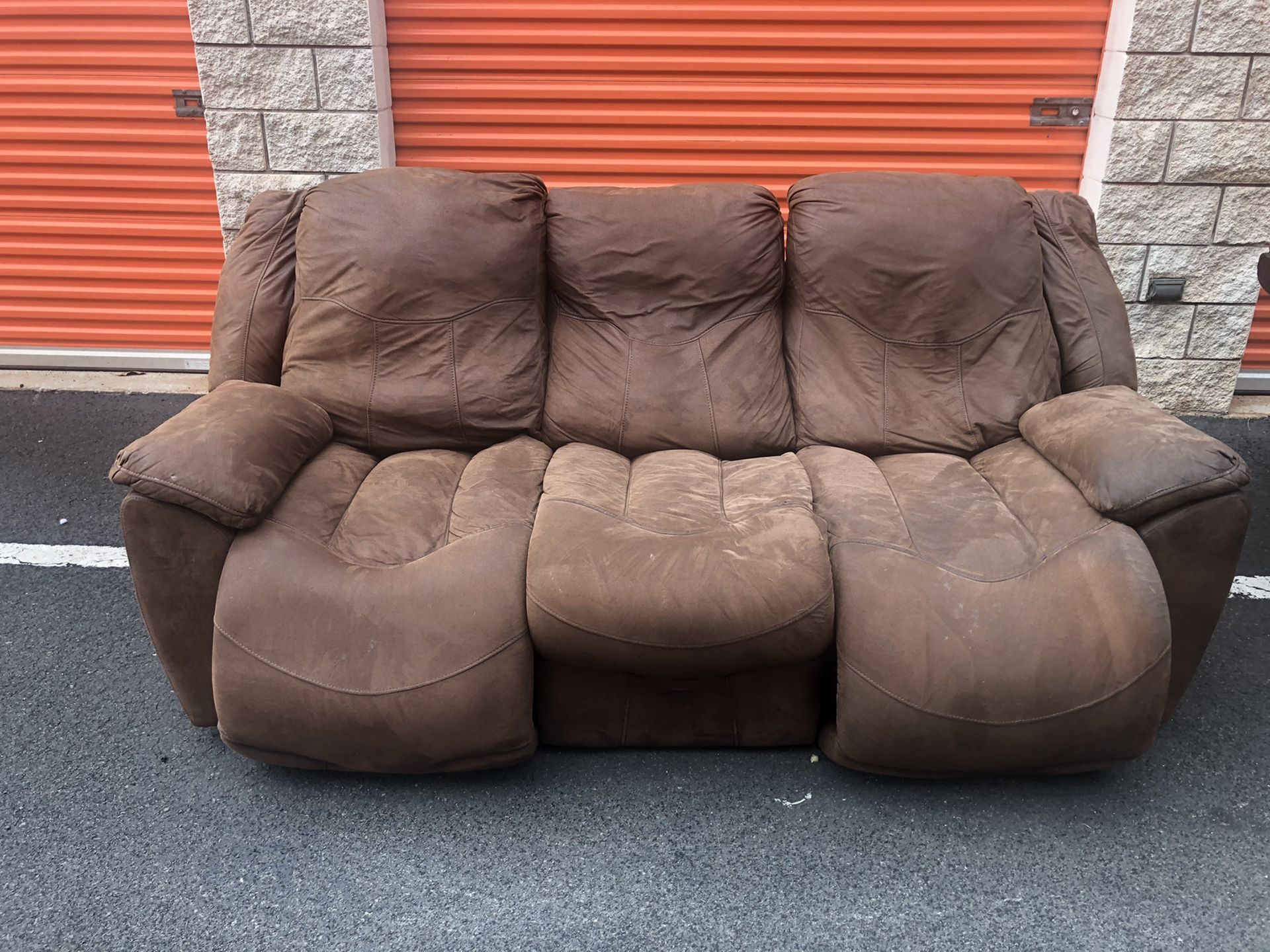 Delivered reclining couch