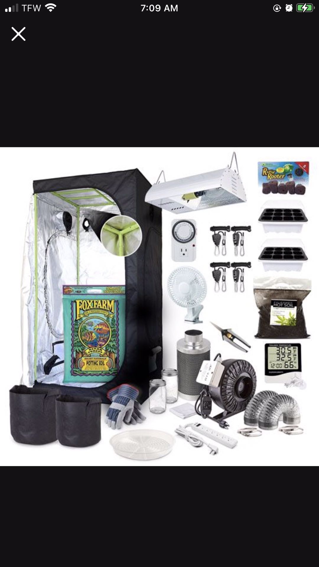 Indoor Grow Kit And Tent Still In Box