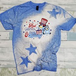 Fourth Of July bleached Shirt 