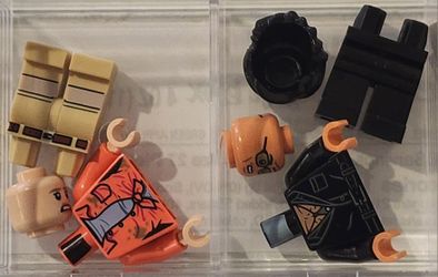 Lego Ellie Sattler and Ian Malcolm Minifigures