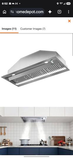 36" convertible hood range 900 cfm