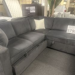 Brand New Sectional Sofa Pullout (90" x 90" x 36" H)