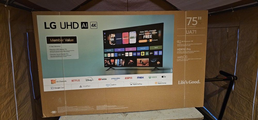 75" LG Brand New!