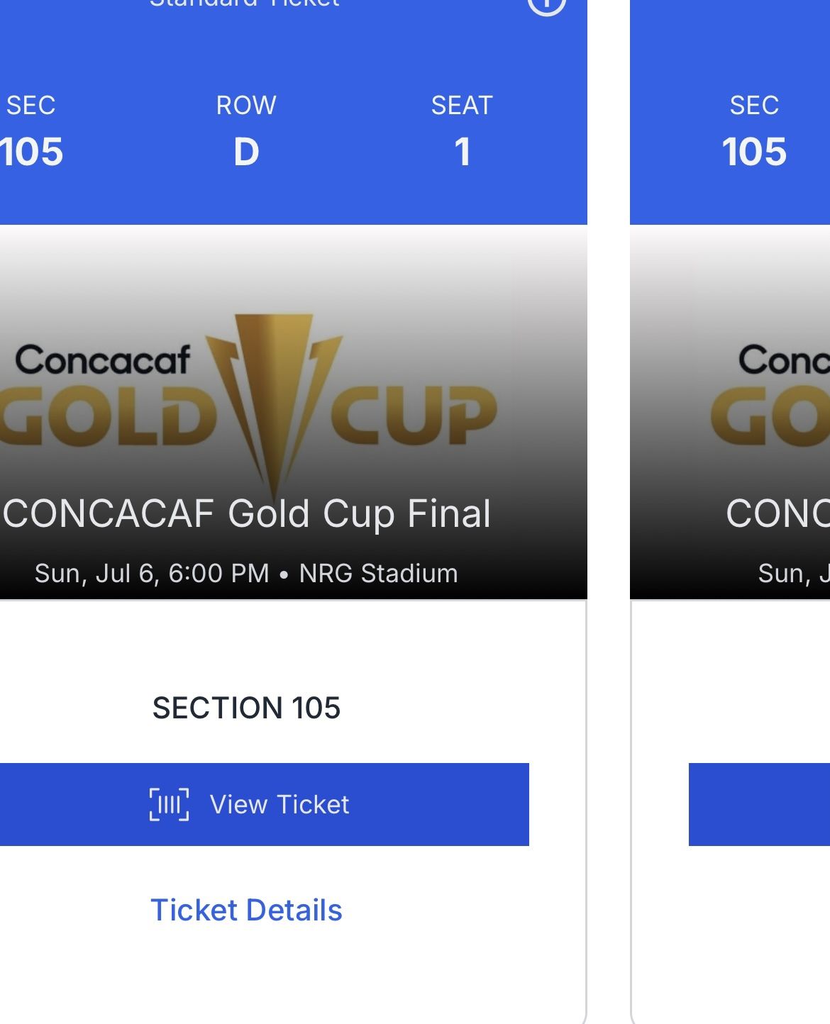 Concacaf Gold Cup Final Tickets United States vs Mexico Sunday July 6th