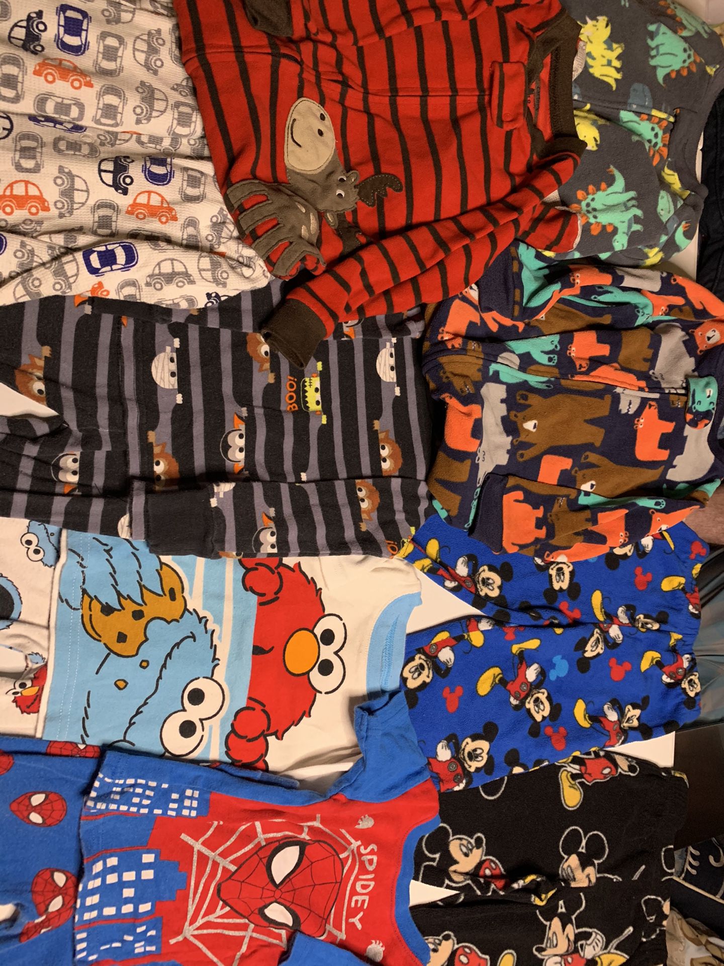 Lot of 12 piece 18 months Pajamas Sleepers and 2 piece sets all for ONE PRICE