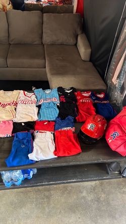 Corona angels size YL #14 jersey set with carrying bag and 33-11 bat