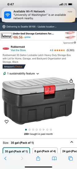 Rubbermaid Storage Box 