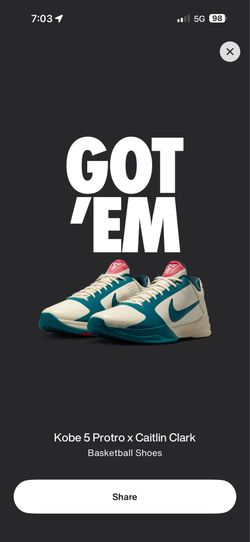 Kobe 5 Protro x Caitlin Clark