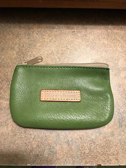 Dooney & Bourne Leather Coin Purse / ID Wallet - Green Like New