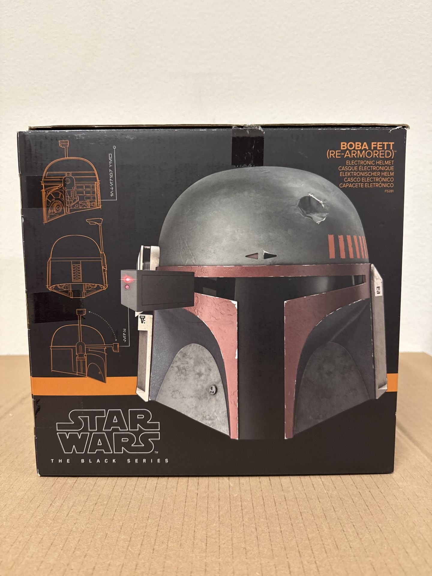 Star Wars Black Series Boba Fett Re-Armored Helmet Mandalorian NEW