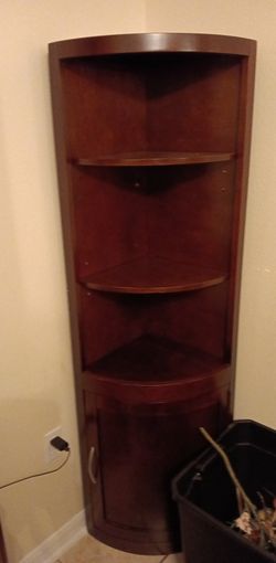 Corner Shelf Hutch 6ft Cabinet On Bottom $45