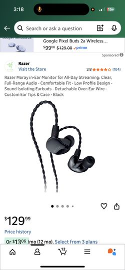 Razer Moray in-Ear Monitor earbuds