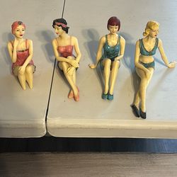 Vintage Style Bathing Beauty Figurines