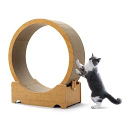 Cat Treadmill Exercise Wheel Corrugated Cat Scratcher, Large