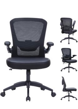 Brand New Heavy Duty Office Chair, 400lbs Ergonomic Desk Office Chair for Heavy People, Home Office Desk Chairs with Flip-Up Arms, Executive Computer 