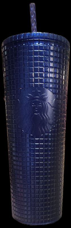 2023 Starbucks Blueberry Grid Tumbler with Straw