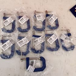 New Irwin Heavy Duty 1-1/2 C-Clamps 