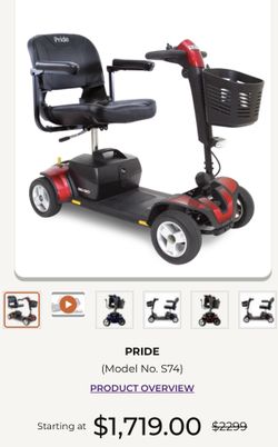 Pride GOGO Scooter Like New Used Once