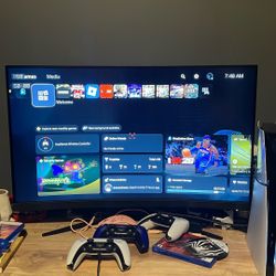40 Inch Curved Gaming Pc Barley Used With Custom Crosshairs Plus Settings.