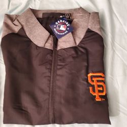 SF GIANTS Official Windbreker Men's Large 