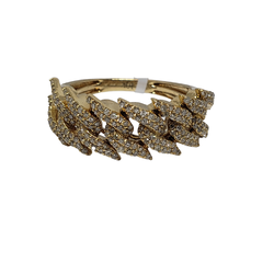10k Spykie Ring 0.75ct Of diamonds NEW