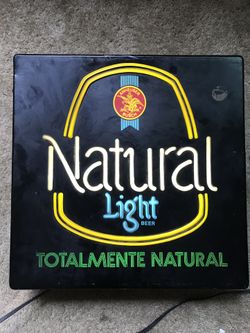NATURAL LIGHT  BAR SIGN (RARE/VINTAGE)