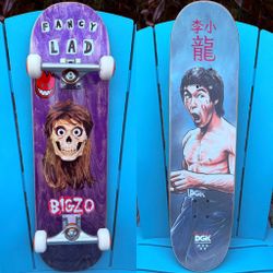 FANCY LAD SKATEBOARDS LAD BIGZO CUSTOM COMPLETE SKATEBOARD 8.25 HOLLOW 144 INDYS