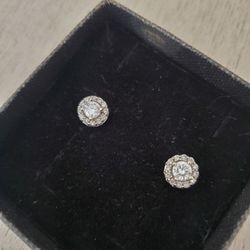 14KT 1CT Diamond Earrings