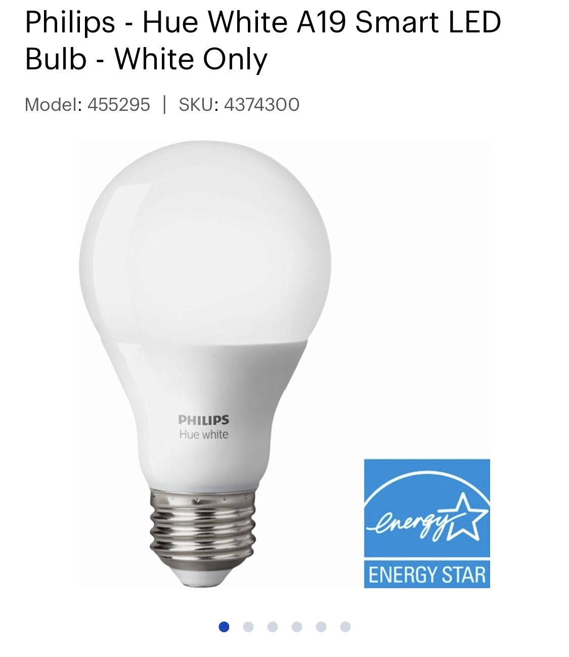 Philips Hue White Bulb