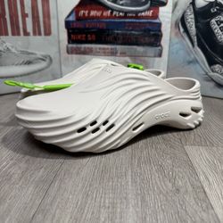 Crocs Echo Wave Almond Tint Men Size 8,9 11- 13 New Sandals Slipper Comfort