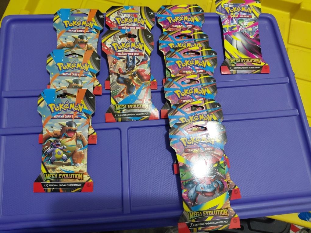 14 Mega Evolutions Sleeved Booster Packs Pokemon Nee Sealed Tcg