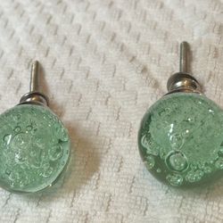 Bubble glass sea foam knobs or pulls