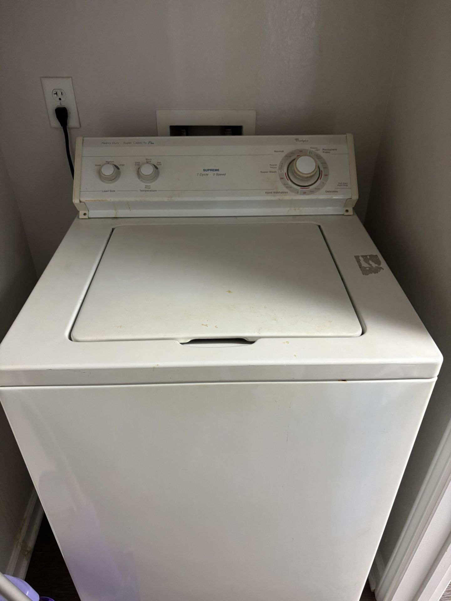 Washer and Dryer 