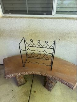 Metal wine rack. Holds 8 bottles