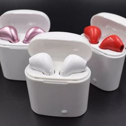 i7S Wireless Bluetooth Earphones Headphone Earbuds For Apple iPhone With Charging Box Universal 5 Different Colors WHITE/BLACK/RED/GOLD/PINK