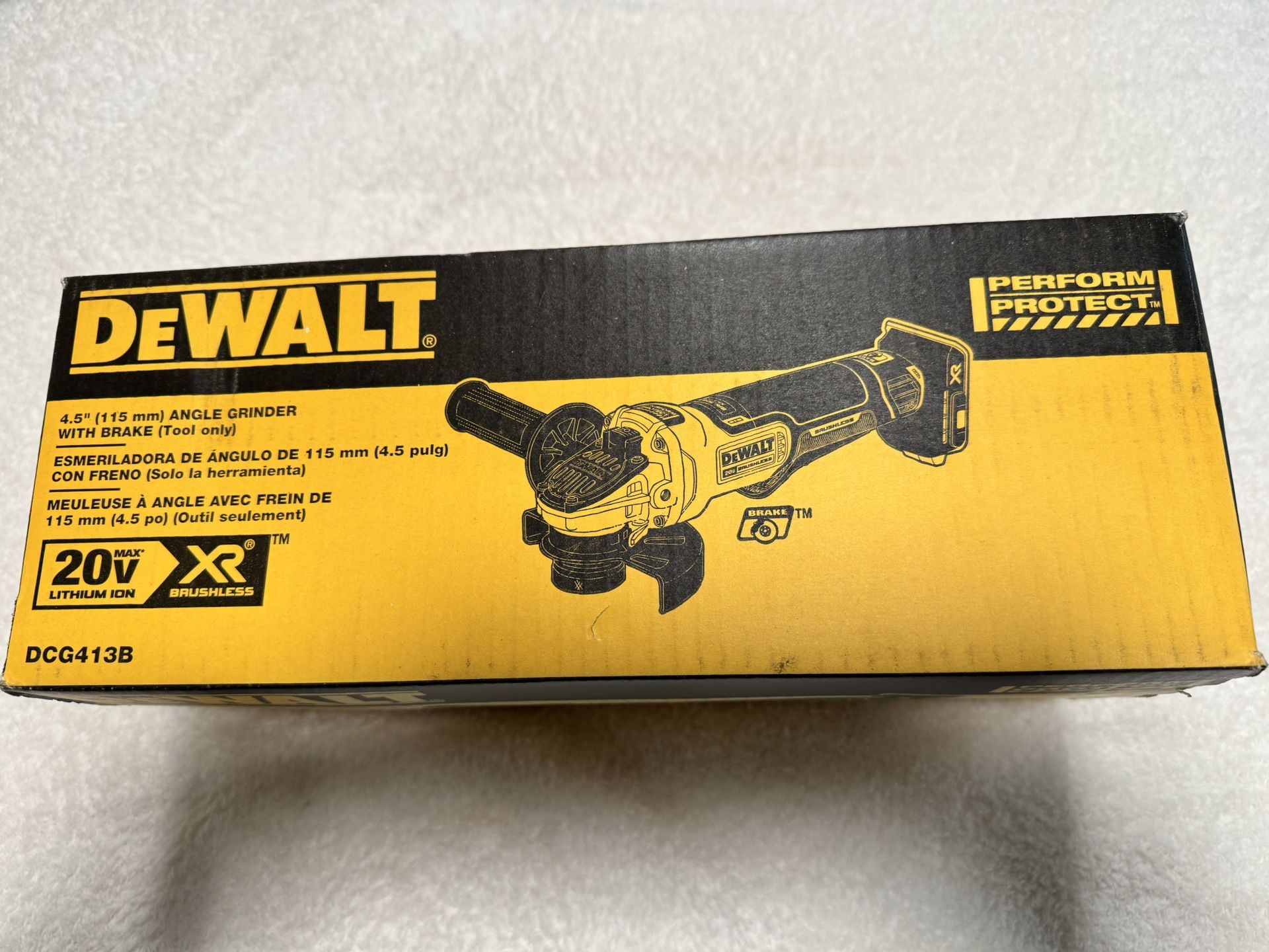 20V MAX XR Cordless Angle Grinder