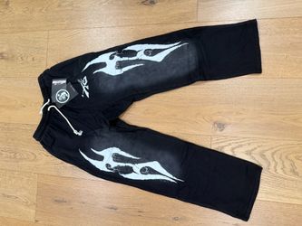 Hellstar Black Graphic Sweatpants