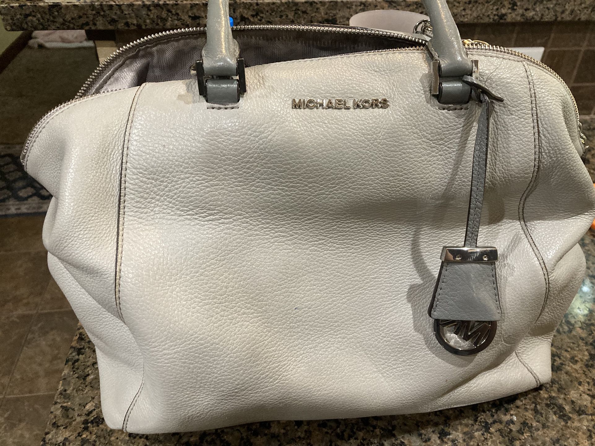 Michael Kors White Leather Purse