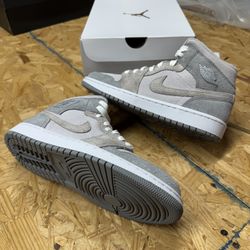 Air Jordan 1 Mid SE “Particle Grey” Shoes (DO7139-002) Women's 8W, 9W