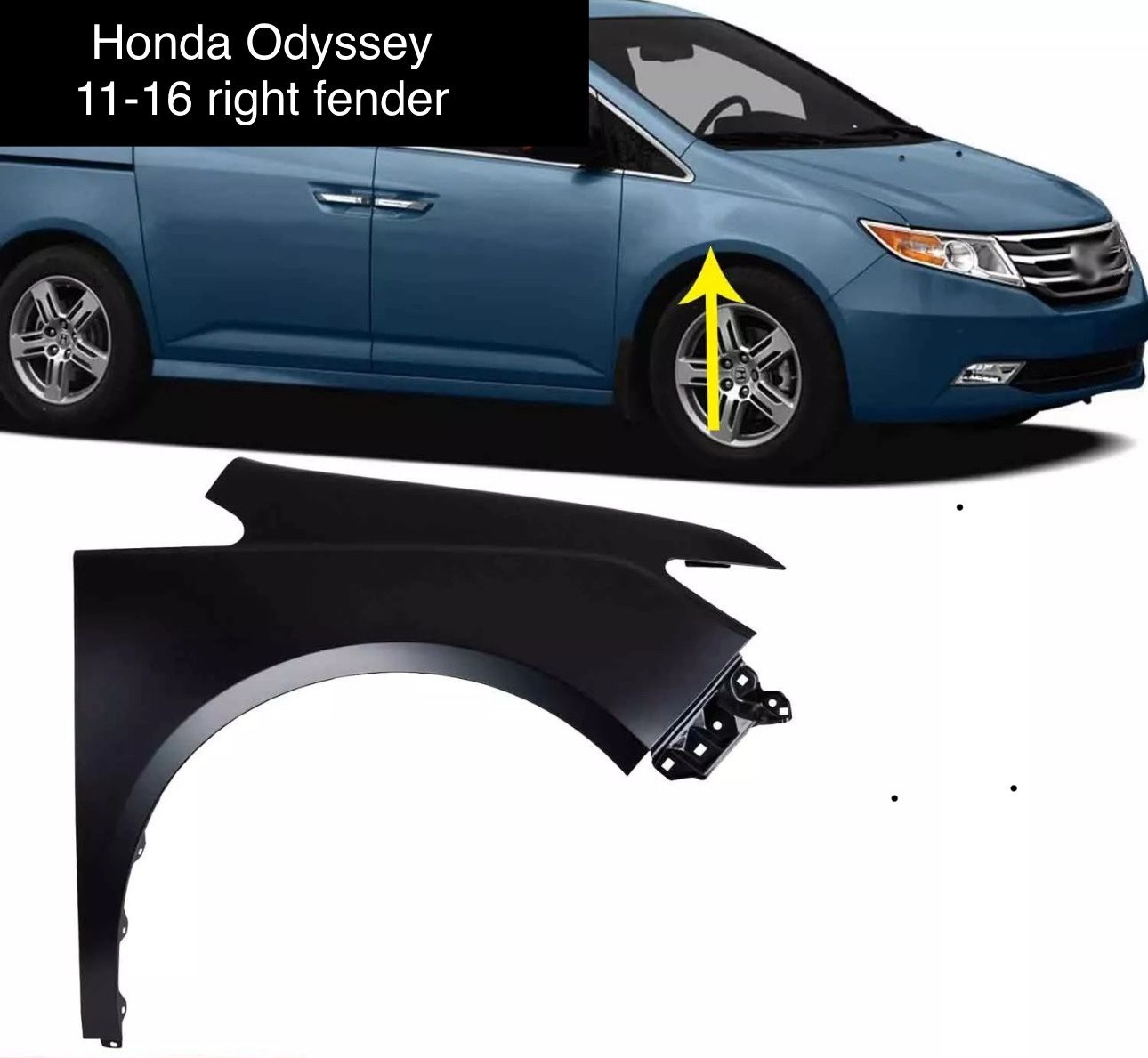 Honda Odyssey right fender 11-17