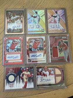 Angels Certified Autos and Patch Cards Neto Detmers Schanuel Soriano
