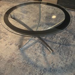 Glass coffee table