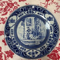 10 Inch Delft/Holland China Plate Purchased In Calcutta In 1955