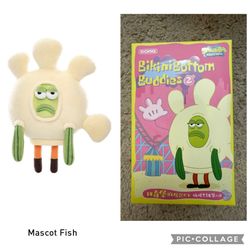 NEW MASCOT FISH Bikini Bottom Buddies 2 Plush Pendant